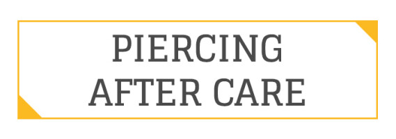 PIERCING VERZORGING