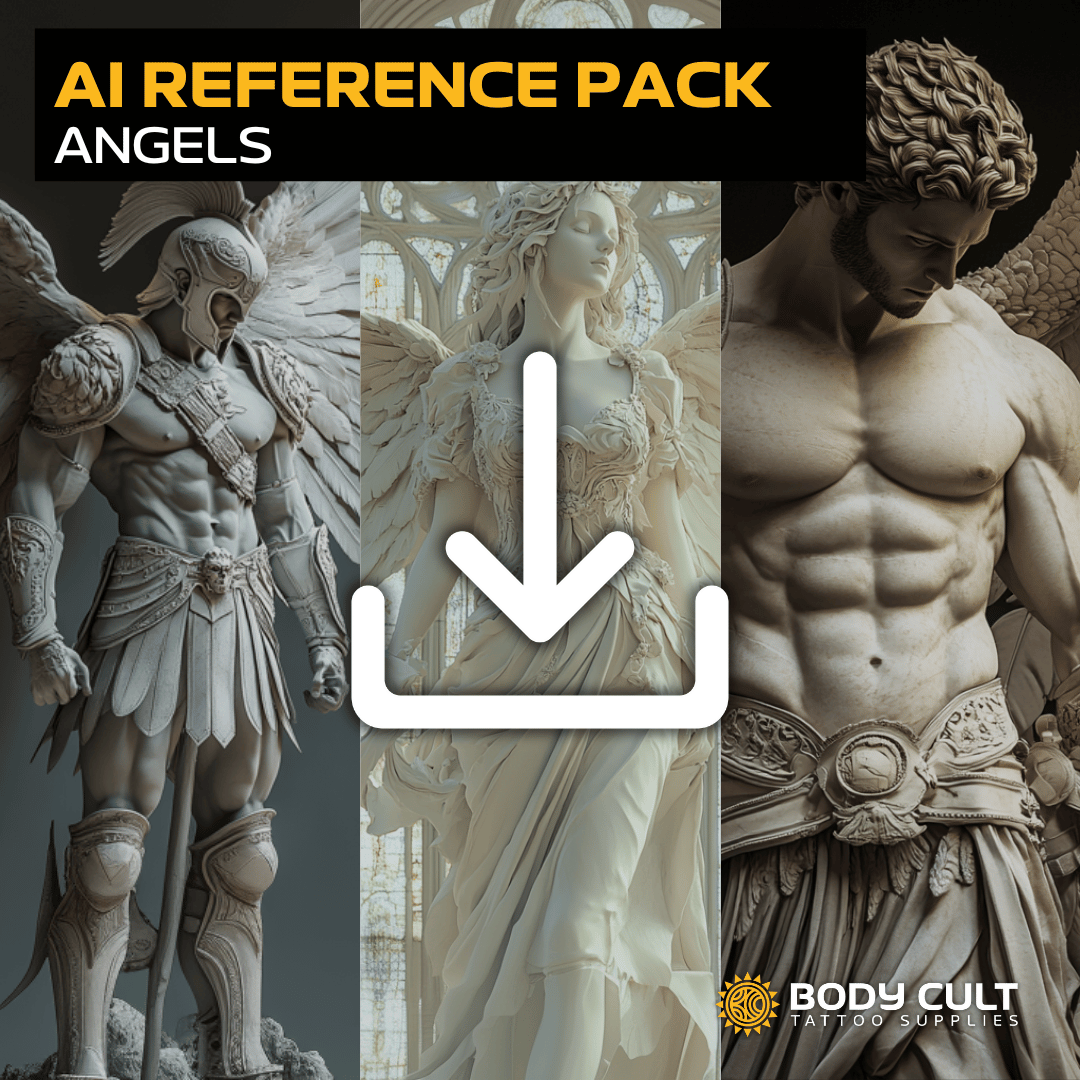 Body Cult Tattoo Supplies - AI Reference Pack - Angels