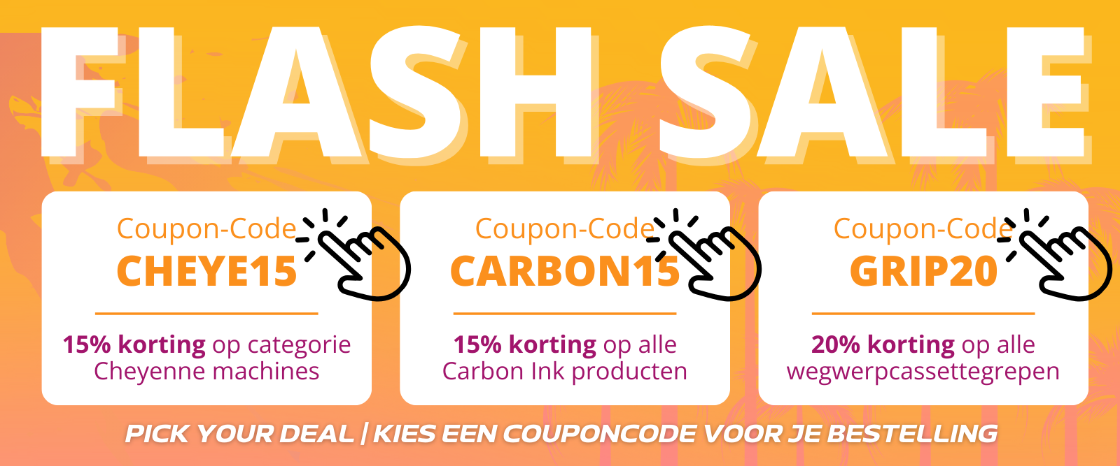 Onze huidige Flash SALE-actie