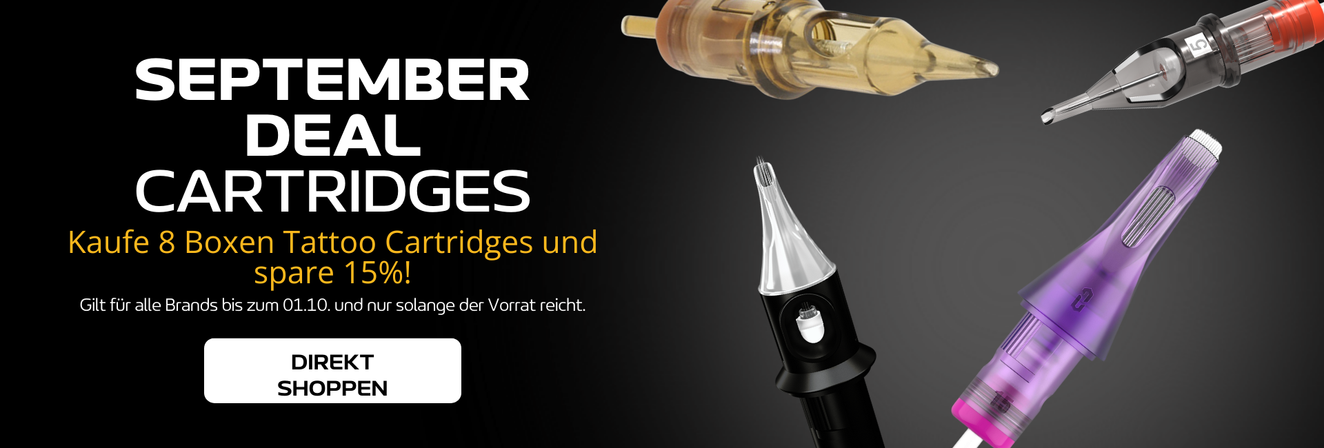 Jetzt bei unserer September Cartridges Aktion richtig sparen!