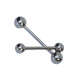 Barbell - Basic Titan - 1,2 mm x 6 mm x 3 mm ball  - 5 Pcs/Pack