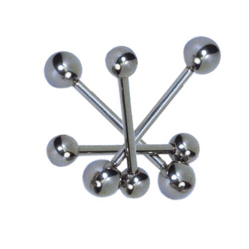 Barbell - Basic Titan - 1,2 mm x 6 mm x 4 mm ball  - 5 Pcs/Pack