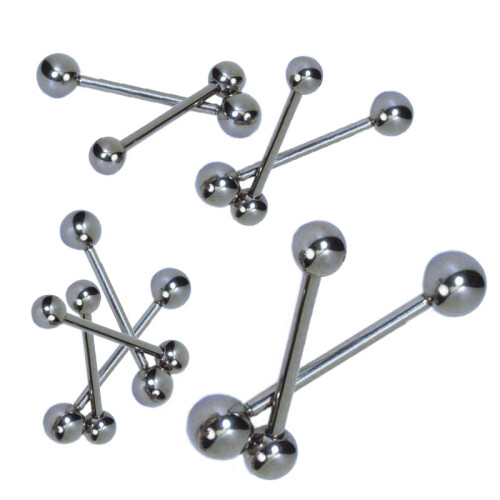 Barbell - Basic Titan - 1,6 mm x 14 mm x 6 mm ball  - 5 Pcs/Pack