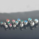 Threaded ball - Basic Titan with rhinestone - M1,2 mm x 3 mm - BZ Teal - 5 Pcs/Pack