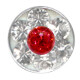 Jewelled disc - Basic Titan - Multicolored with Swarowski crystal - LSI red - 5 Pcs/Pack