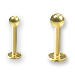 Labret - Gold Line 316 L vergoldet - 1 µm - 1,2 mm...