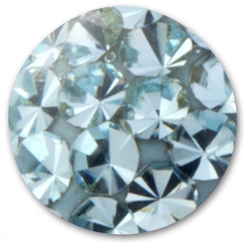 Swarovski Kristallkugel - 1,6 mm x 6 mm - AQ Aquamarin - 5 Stück/Pack