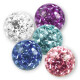 Swarovski Kristallkugel - 1,6 mm x 6 mm - AQ Aquamarin - 5 Stück/Pack