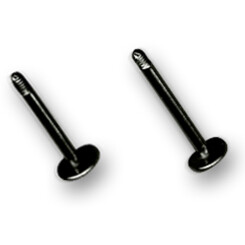 Labrets - Black Steel 316 L - Ohne Kugel - 1,2 mm x 8 mm...