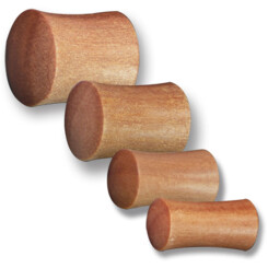 Plugs - Wood - Rosenholz - 8 mm