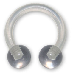 Circularbarbell - Bioplast - Horseshoe - 1,6 mm x 12 mm -...