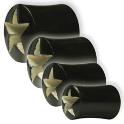 Tunnel - Buffalo Horn - Hollow Star 6 mm