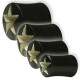 Tunnel - Buffalo Horn - Hollow Star - 8 mm