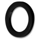 Spare rings for UV-acrylic flesh tunnels - 10 mm black