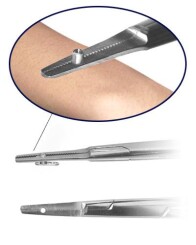 Skinplate forceps - Stainless steel 316 L -  Fixing and Changing