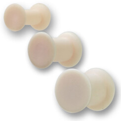 Silicone plugs  - 4 mm - Flesh