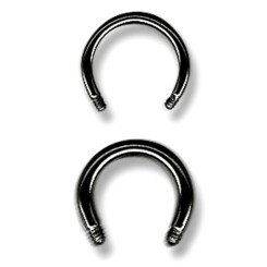 Circularbarbell - Black Line Titan - Ohne Kugel - 1,2 mm...