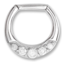 Septum clip ring - 316 stainless steel - 1,6 mm x 6 mm  -...