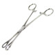 Piercing forceps - medium - closed - knurled