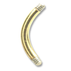 Banana - Gold Line 316 L gold plated - 1 µm