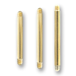 Barbell - Gold Line 316 L vergoldet - 1 µm - Ohne...