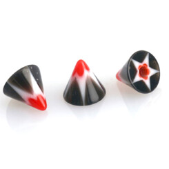 UV spikes acrylic - Murano black - 10 Pcs/Pack