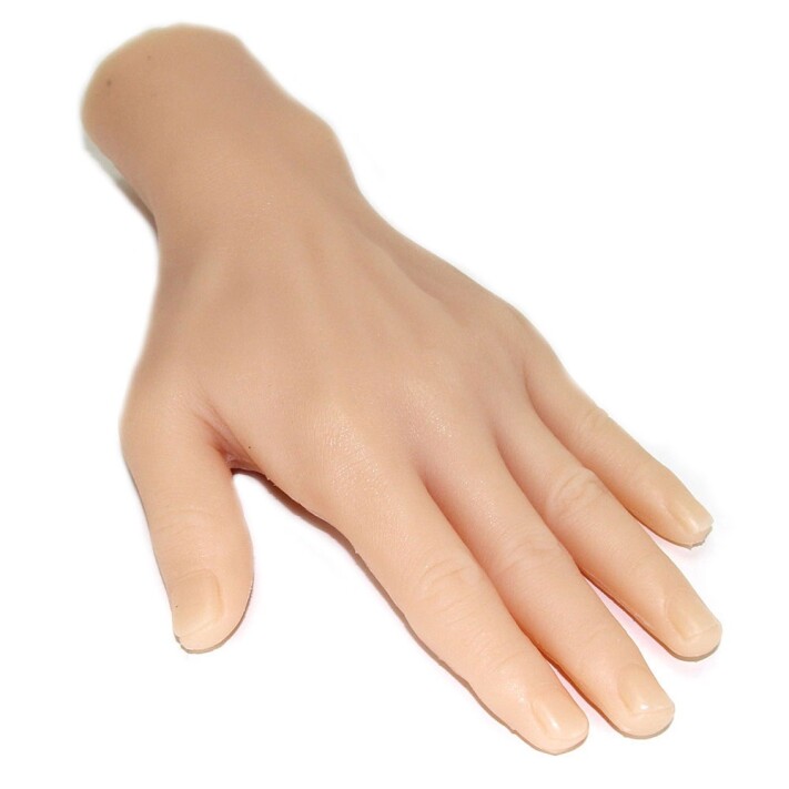 Silicone hand and stand, 42,00