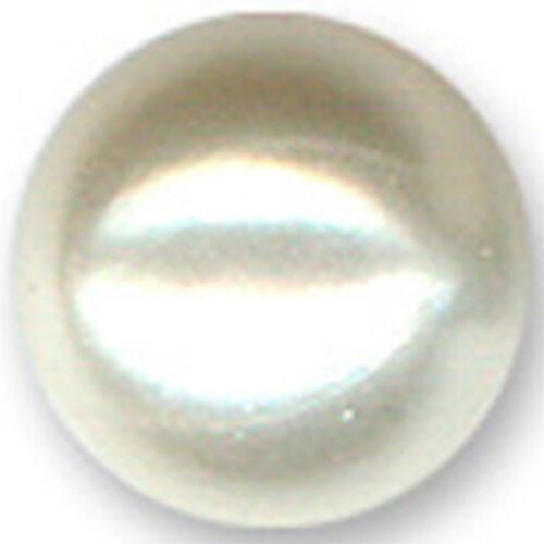 Synthetik Pearls with thread White 1,6 mm x 6 mm - 5 Pcs/Pack