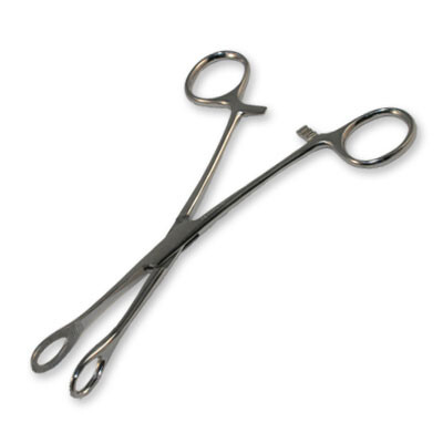 Piercing forceps - Stainless steel rippled