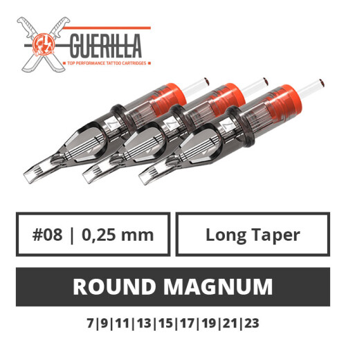 THE INKED ARMY - Guerilla Tattoo Cartridges - Ronde Magnum - 0.25 LT