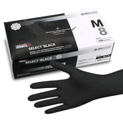 SELECT BLACK - Latex - Onderzoekshandschoenen - Zwart M