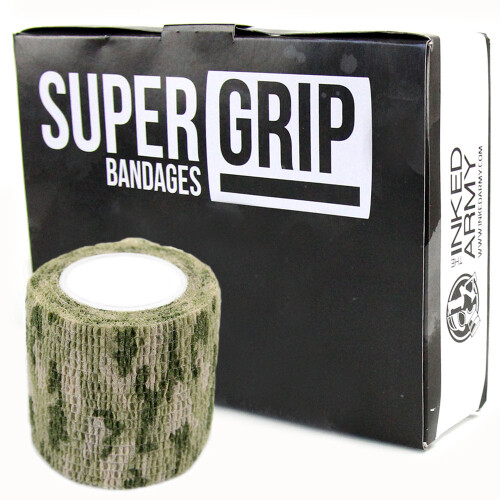 THE INKED ARMY - Supergrip - Grip Bandages - 5 cm - Camo Meadow 12 Pack