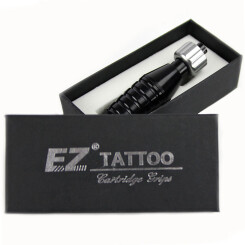 EZ - Tattoo Cartridge Grip - Flexibel - Groef - Zwart -...