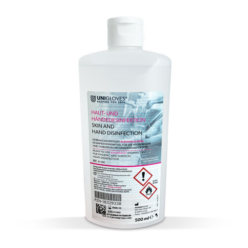 UNIGLOVES - Hand disinfection - Ready to Use - 500 ml