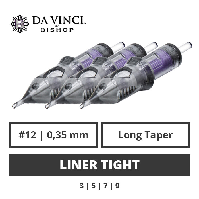 Bishop Da Vinci V2 Cartridges #12 Long Taper Hollow Point Round Liners