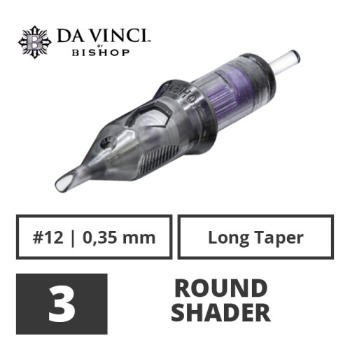 Da Vinci Cartridges - 3 Round Shader - 0,35 mm LT