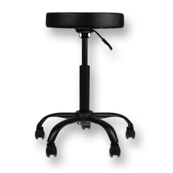 Tattoo Stainless Steel Work Chair - Black