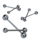 Barbell - Basic Titan - 5 mm ball - 5 Pcs/Pack