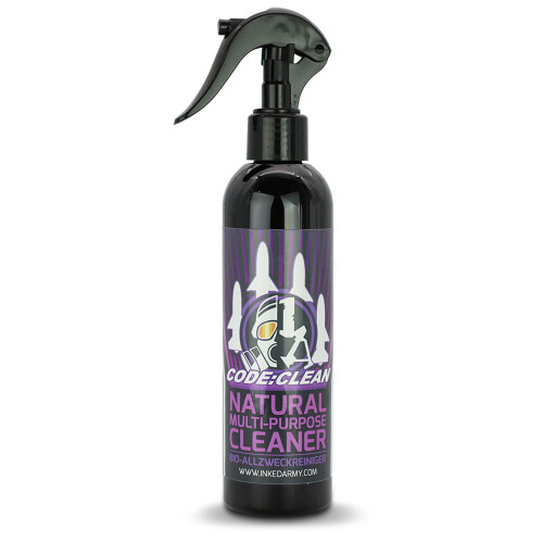 THE INKED ARMY - Code Clean - Speciale reiniger - Tattoo-Inktverwijderaar voor Werkoppervlakken - Biologisch Afbreekbaar - 250 ml