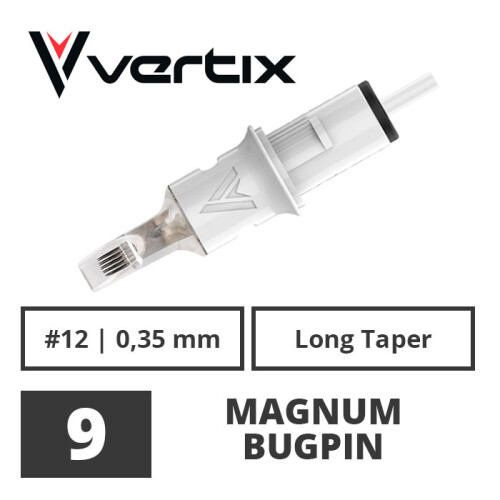 VERTIX - Tattoo Cartridges - 9 Magnum Bugpin 0,35 mm LT