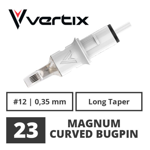 VERTIX - Tattoo Cartridges - 23 Magnum Curved Bugpin 0,35 mm LT