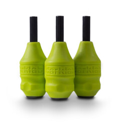 FK Irons - Tattoo Wegwerp Grip - Darklab RPG2 Greep voor Cartridges - Lime Green - 24 stuks/verpakking