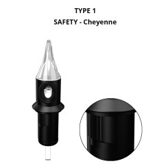 CHEYENNE - Safety Cartridges - Round Shader - 0,25 - 20 St.