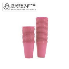 Mondspoelbeker - Wegwerpbeker 180 ml 1000 Stuks/Verpakking - Roze