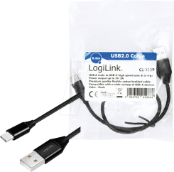 Vervangingskabel - Logilink USB-A naar USB-C-stekker