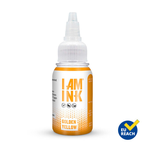 I AM INK - Tattoo Farbe - True Pigments - Golden Yellow 30 ml