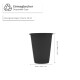 Mouth Rinsing Cup - Disposable Cup 180 ml 50 Pcs/Pack - Black