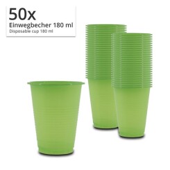 Mondspoelbeker - Wegwerpbeker 180 ml 50 Stuks/Verpakking - Groen