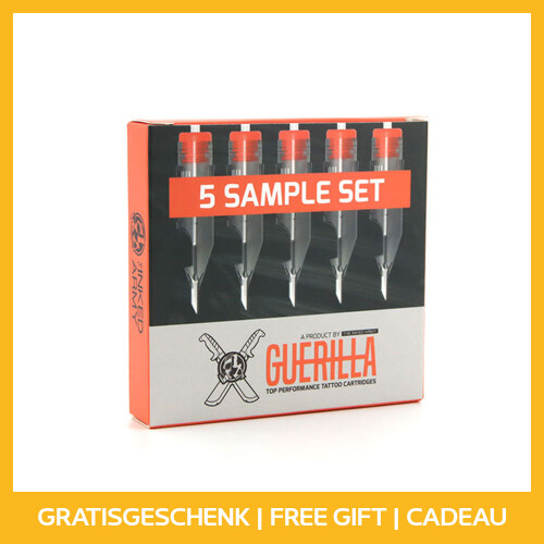 THE INKED ARMY - Guerilla Tattoo Cartridges - Basic Sample Set - 5 Cartridges