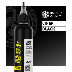 THE INKED ARMY - Tattoo Color - Liner Black - 120 ml